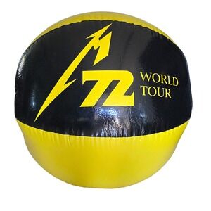 Metallica M72 World Tour Inflatable Beach Ball 72 Seasons Yellow Black 58 Inch